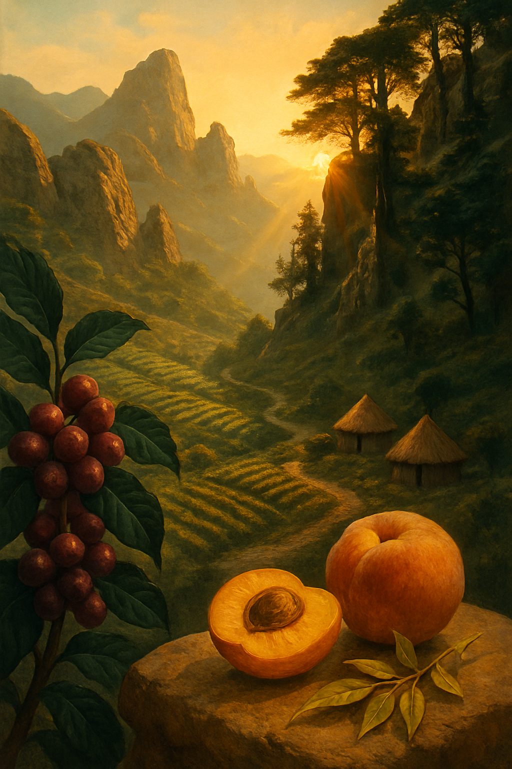 Ethiopia Dry Process Senna Katta Mountain — coffee origin landscape