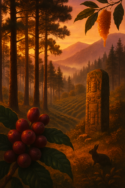 Honduran 18 Rabbit Black Honey microlot — coffee origin landscape