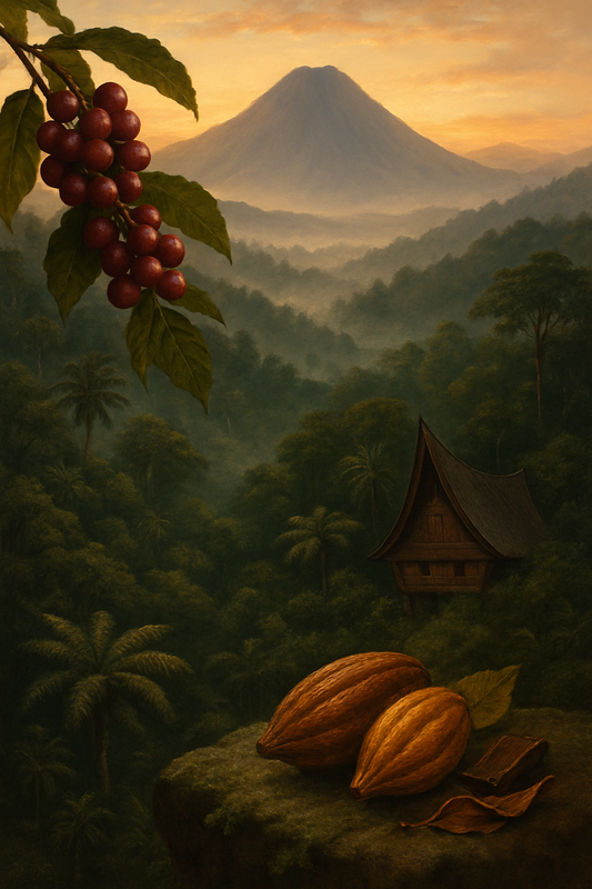 Indonesian Sumatra Mandheling — coffee origin landscape